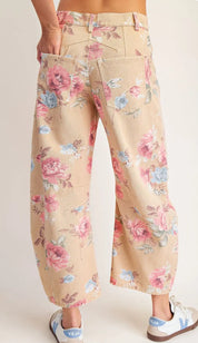 Blushing Prairie Floral Jeans