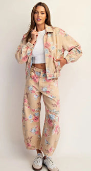 Blushing Prairie Floral Jeans