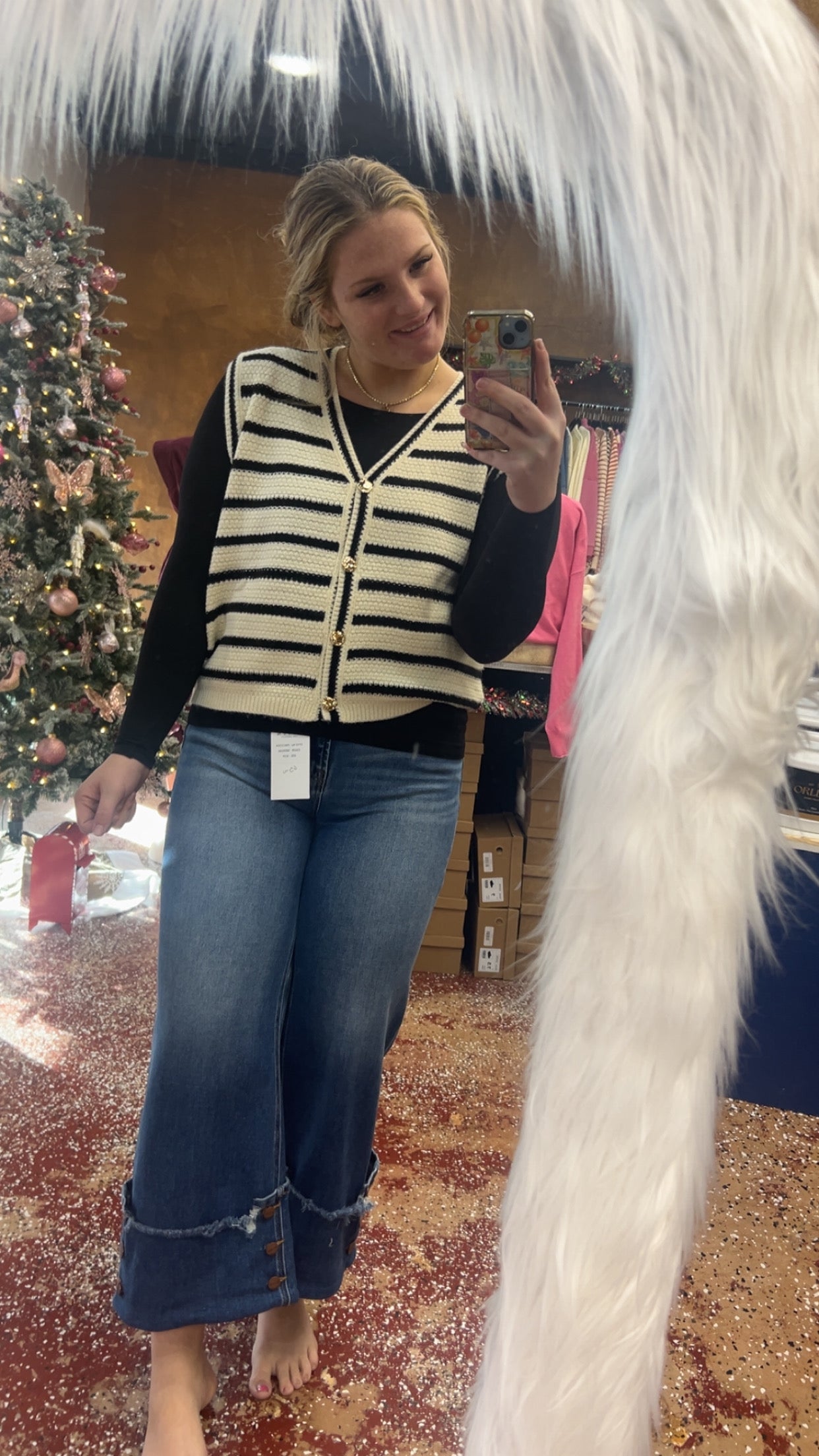 Black round neck long sleeve