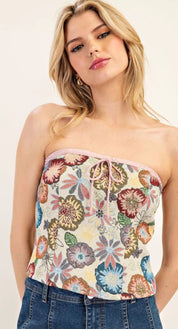 Flower power strapless 💐