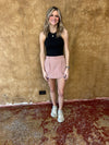 Dusty pink skort