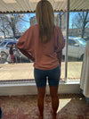 Mauve dolman sleeve