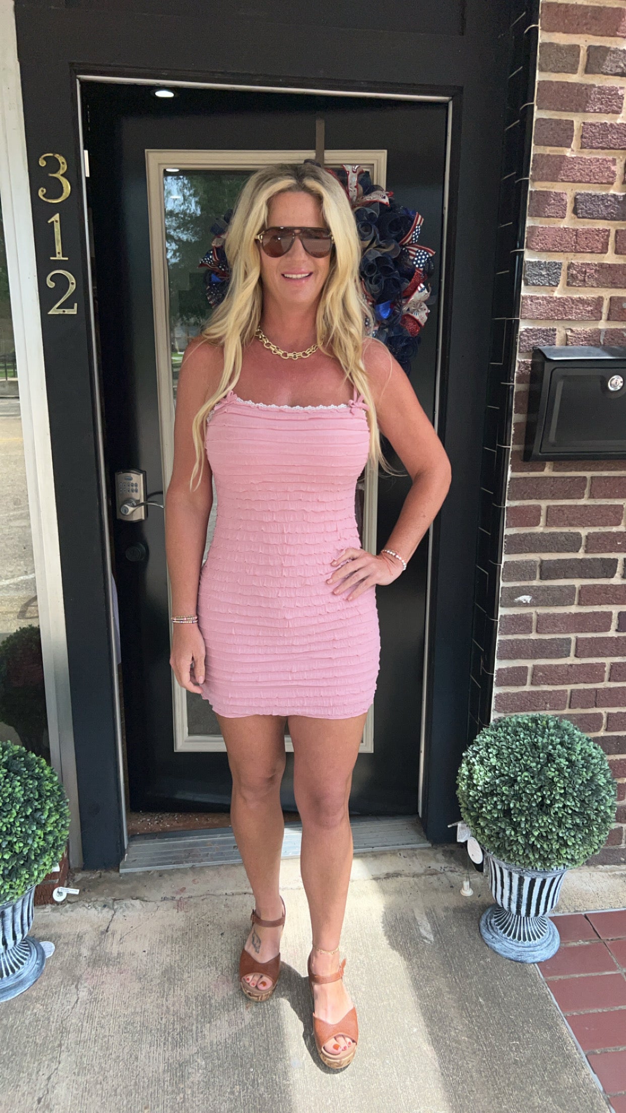 Petal pop dress
