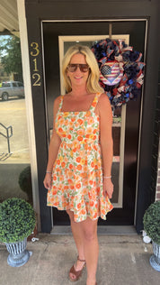 Brynn Orange Dress