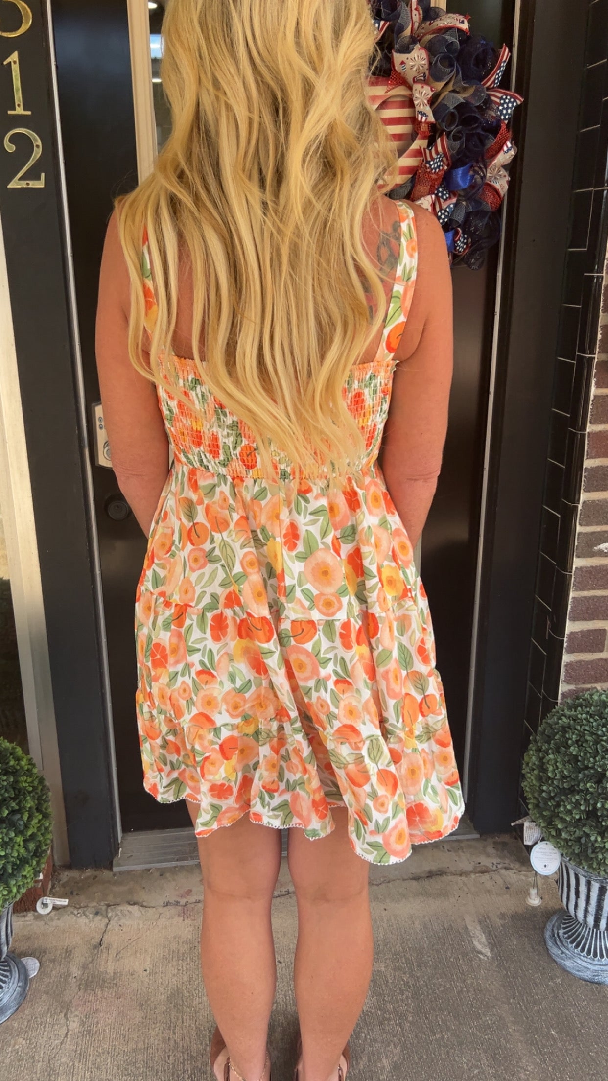 Brynn Orange Dress