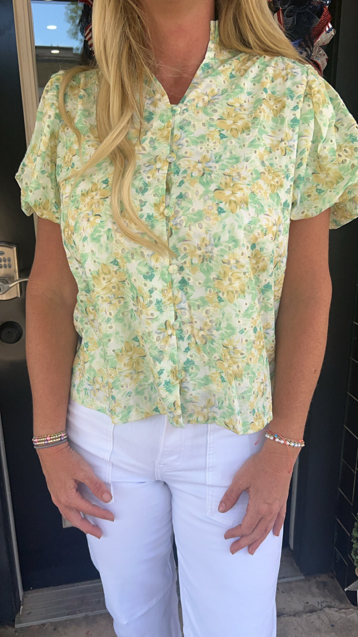 Eva puff sleeve blouse