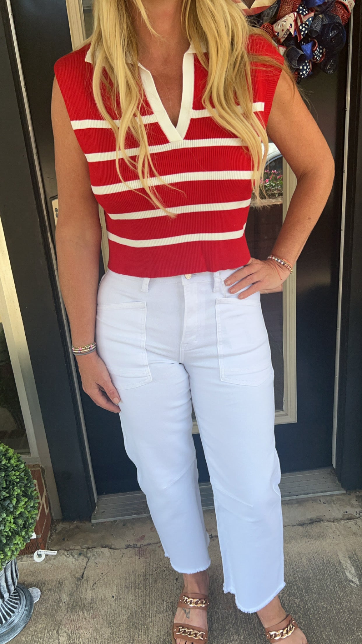 Faye short sleeve sweater