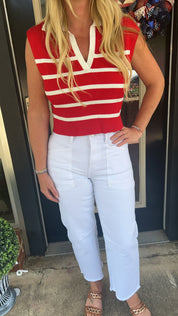 Faye short sleeve sweater