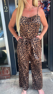 Satin wild luxe jumpsuit