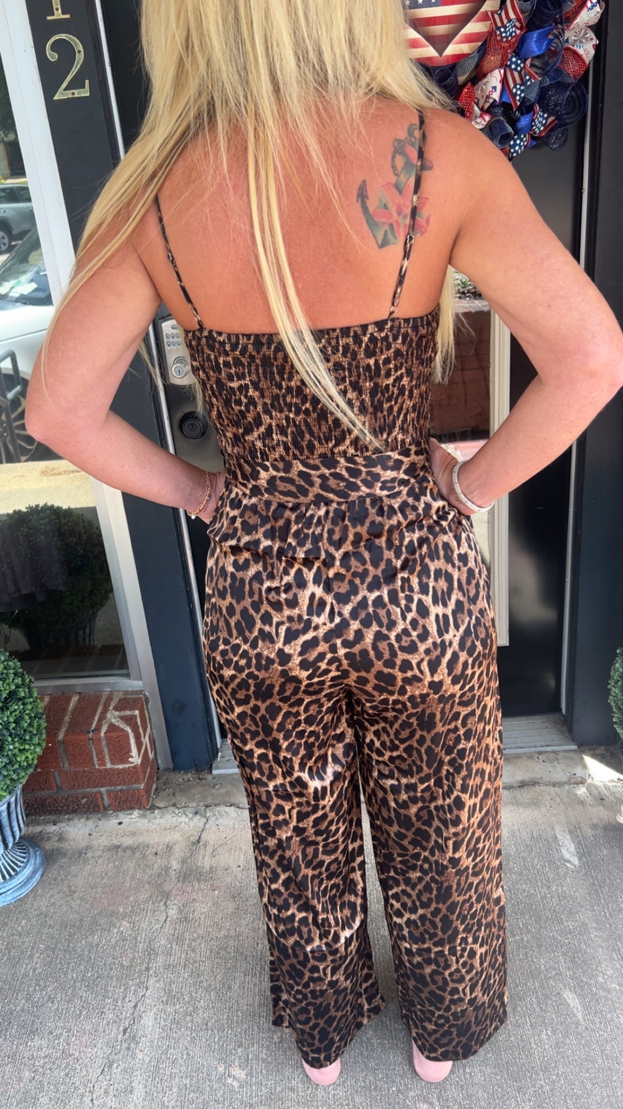Satin wild luxe jumpsuit