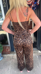 Satin wild luxe jumpsuit