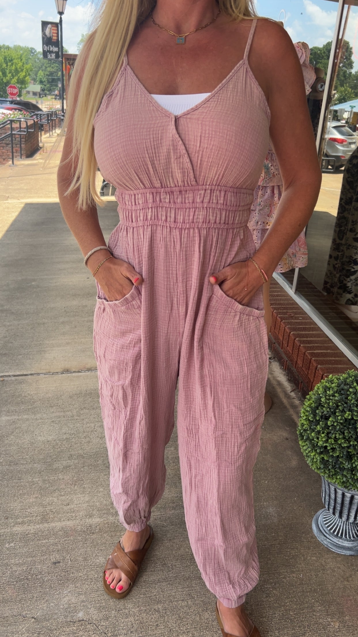 Rose breeze jumpsuit