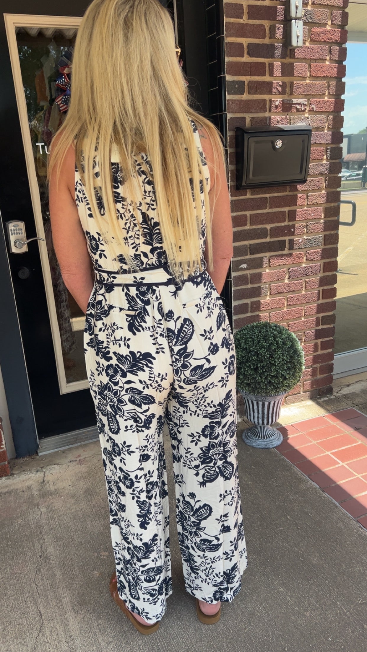 Botanical muse wide leg jumpsuit