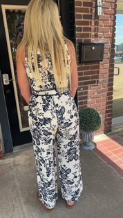 Botanical muse wide leg jumpsuit