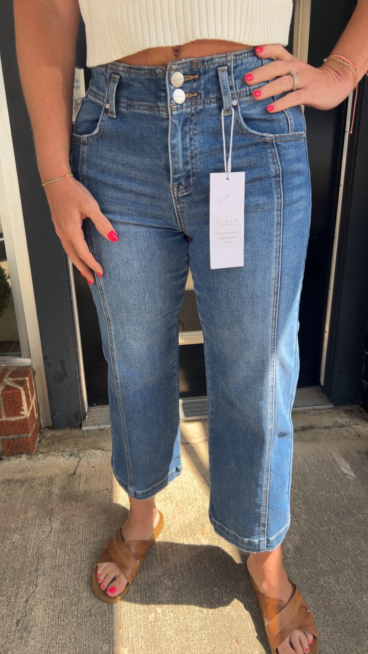 Risen center stage denim