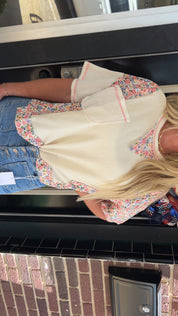 Flora stitches top