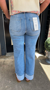 Harbor high button risen jeans