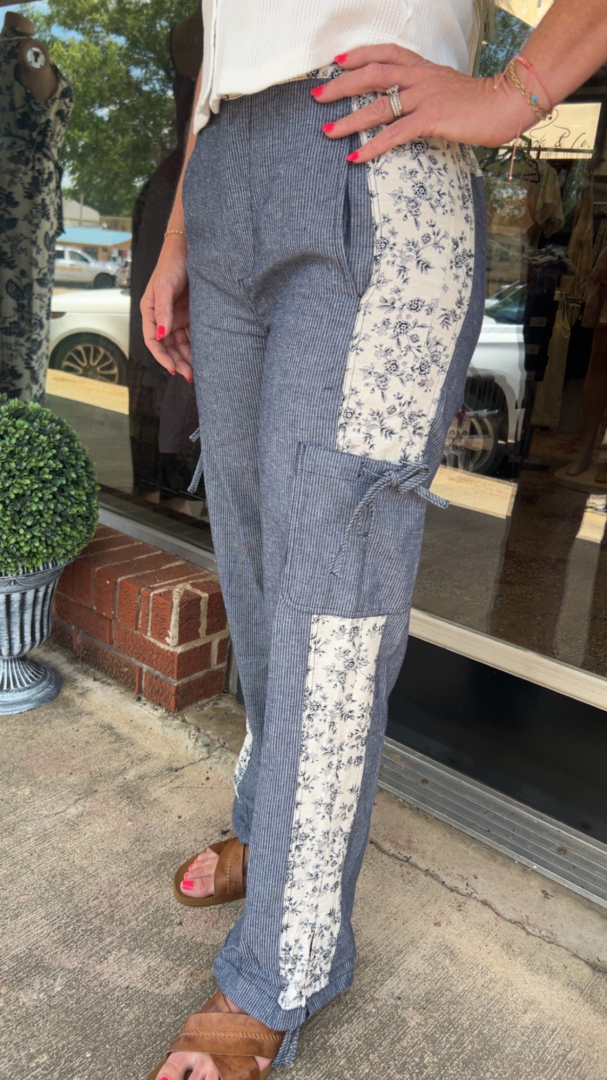 Meadow mix panel pants