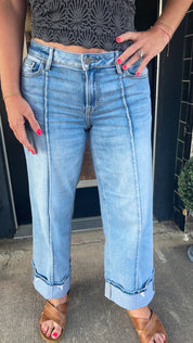 Boulevard cuff hidden jeans