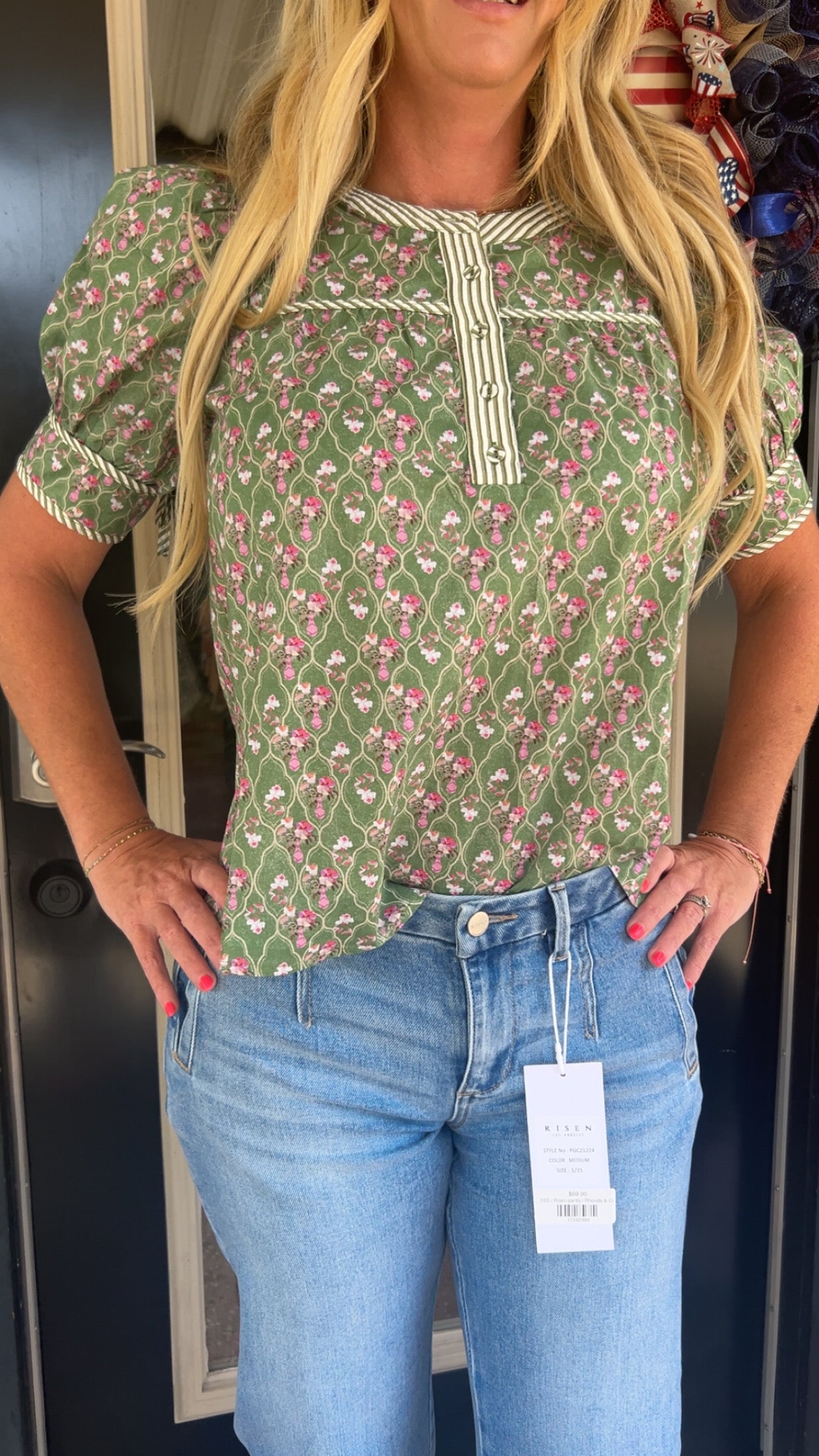 Emerald essence blouse