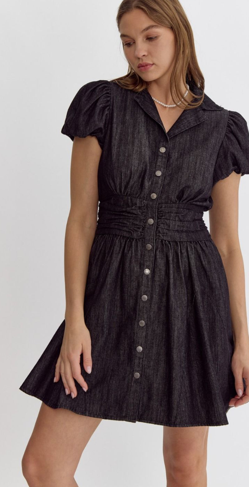 Midnight muse denim dress