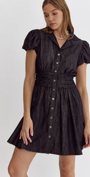 Midnight muse denim dress