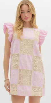 Peony patchwork mini