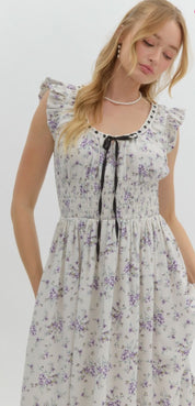 Lavender midi dress