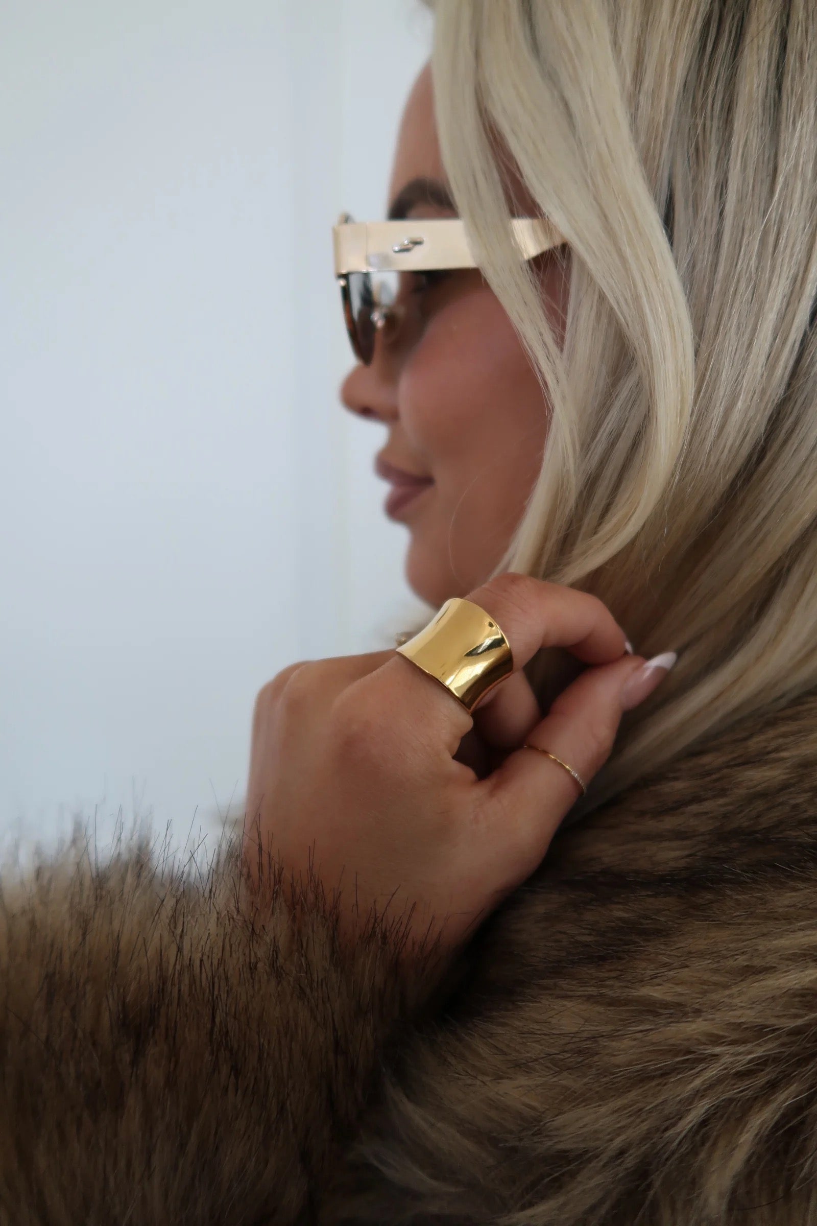 Golden Muse Chunky Statement Ring