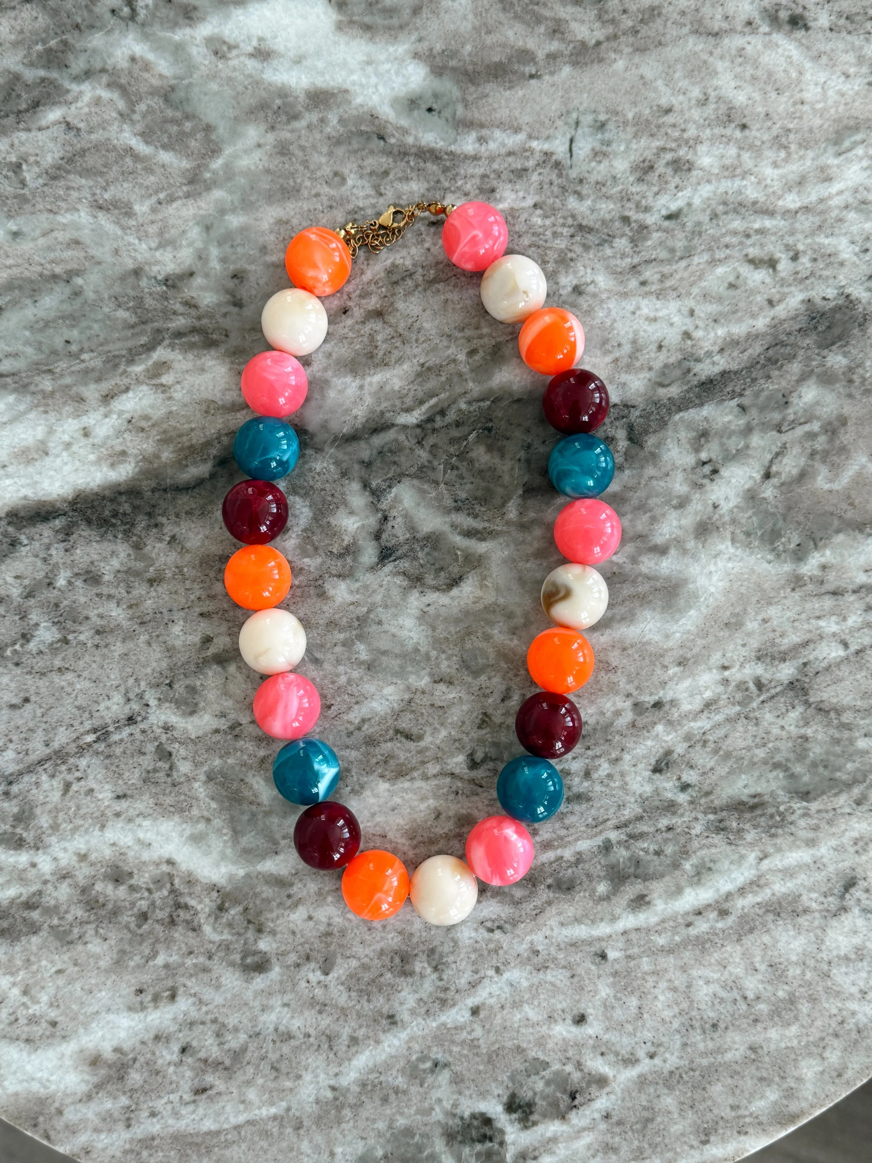 Retro Crush Colorful Beaded Necklace