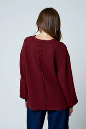 The Daily Favorite Textured Long Sleeve Top