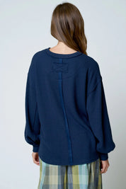 The Daily Favorite Textured Long Sleeve Top