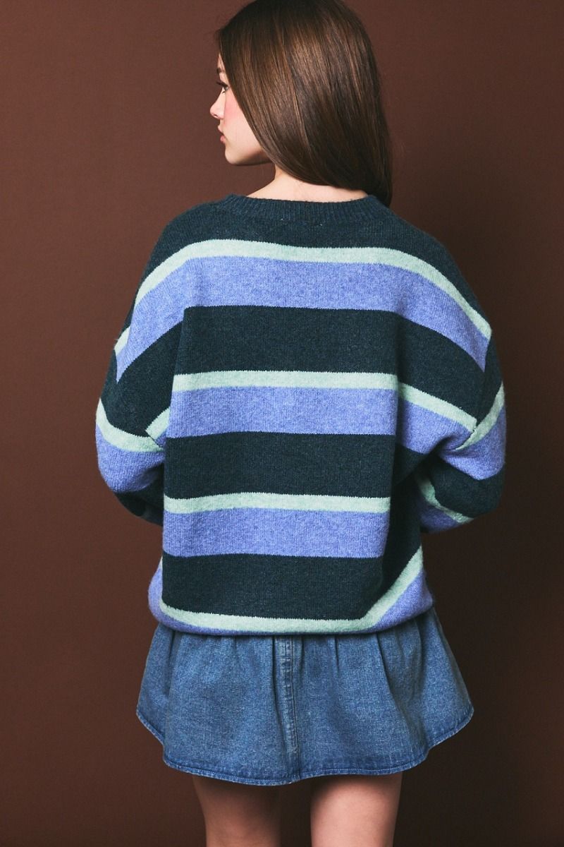 Blue Horizon Striped Sweater