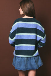Blue Horizon Striped Sweater