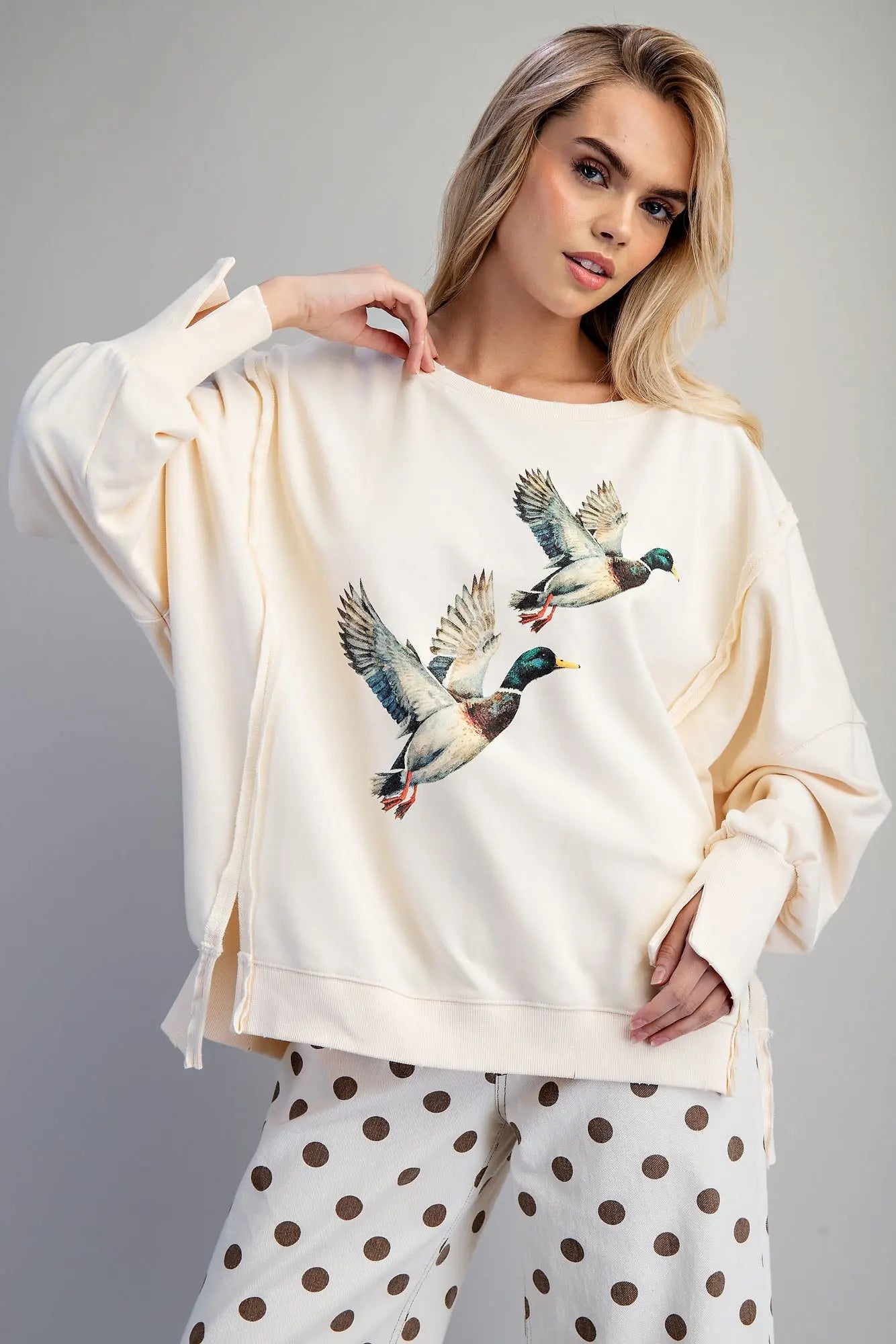 Flying Mallard Oversized Sweatshirt