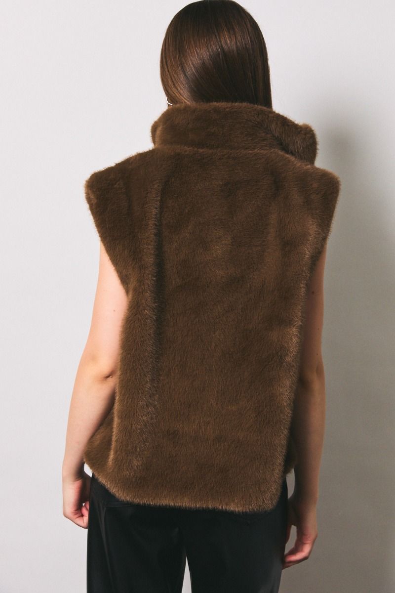 Cocoa Luxe Fur Vest