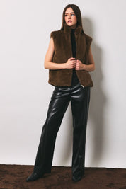 Cocoa Luxe Fur Vest