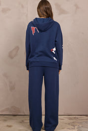 Vintage Havana Game Day Graphic Hoodie – Navy Football Sweatshirt